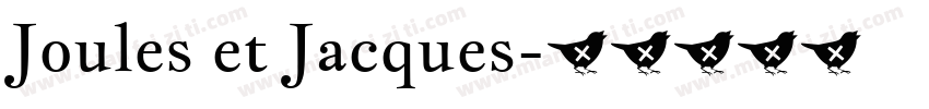 Joules et Jacques字体转换